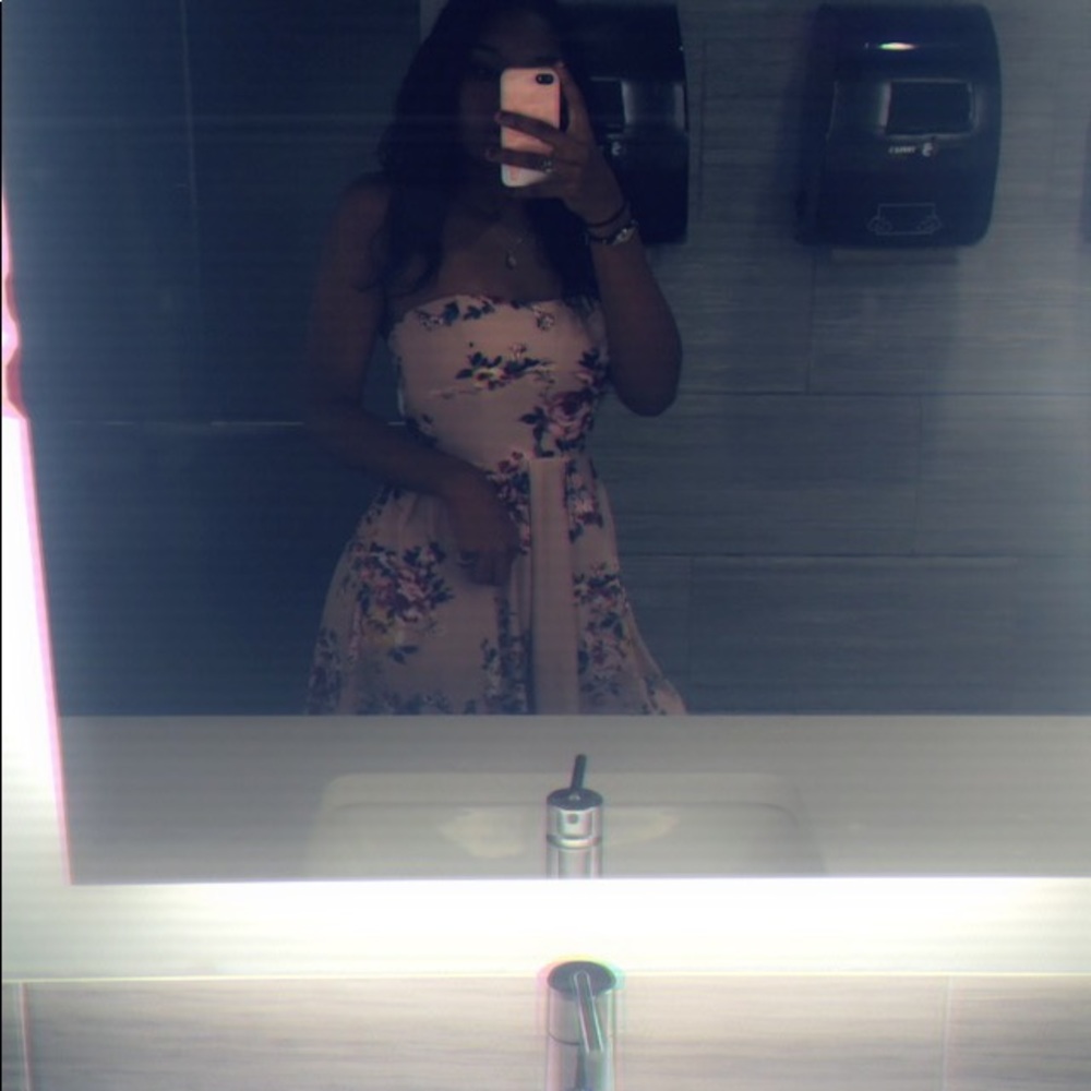 A Floral Printed Dress